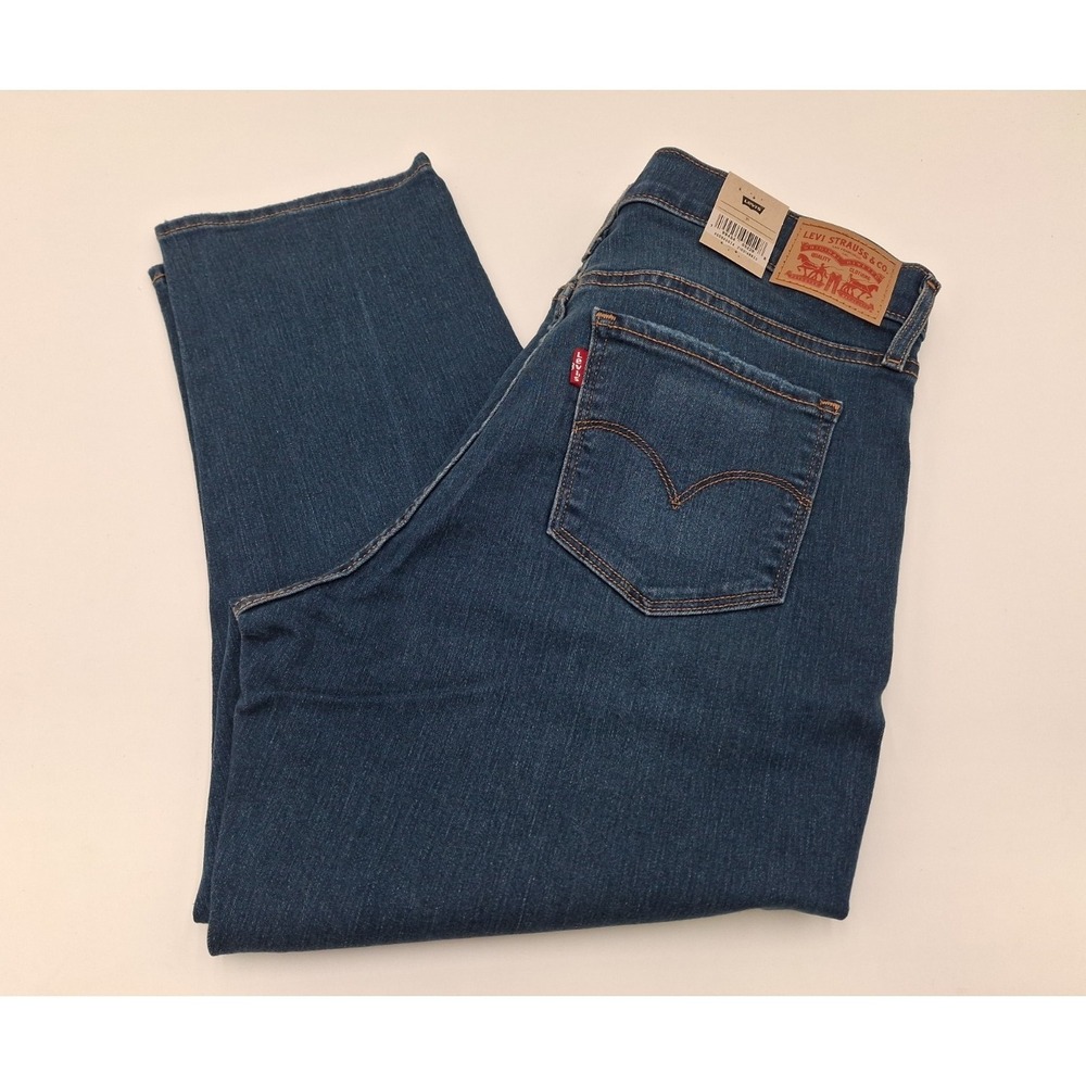 Levis Womens 311 Shaping Skinny Capri Jeans Blue Size 12 31 Light Wash